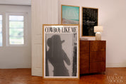 Cowboy Like Me Digital Print, Retro Aesthetic, Pink Girly Wall Art, Preppy Wall Art, Dorm Room Decor Wall Art, Swiftie Gift, Cowboy Like Me, Digital Print, Preppy Wall Art, Dorm Room Decor Wall Art Swiftie Gift, Evermore, y2k wall art preppy wall art