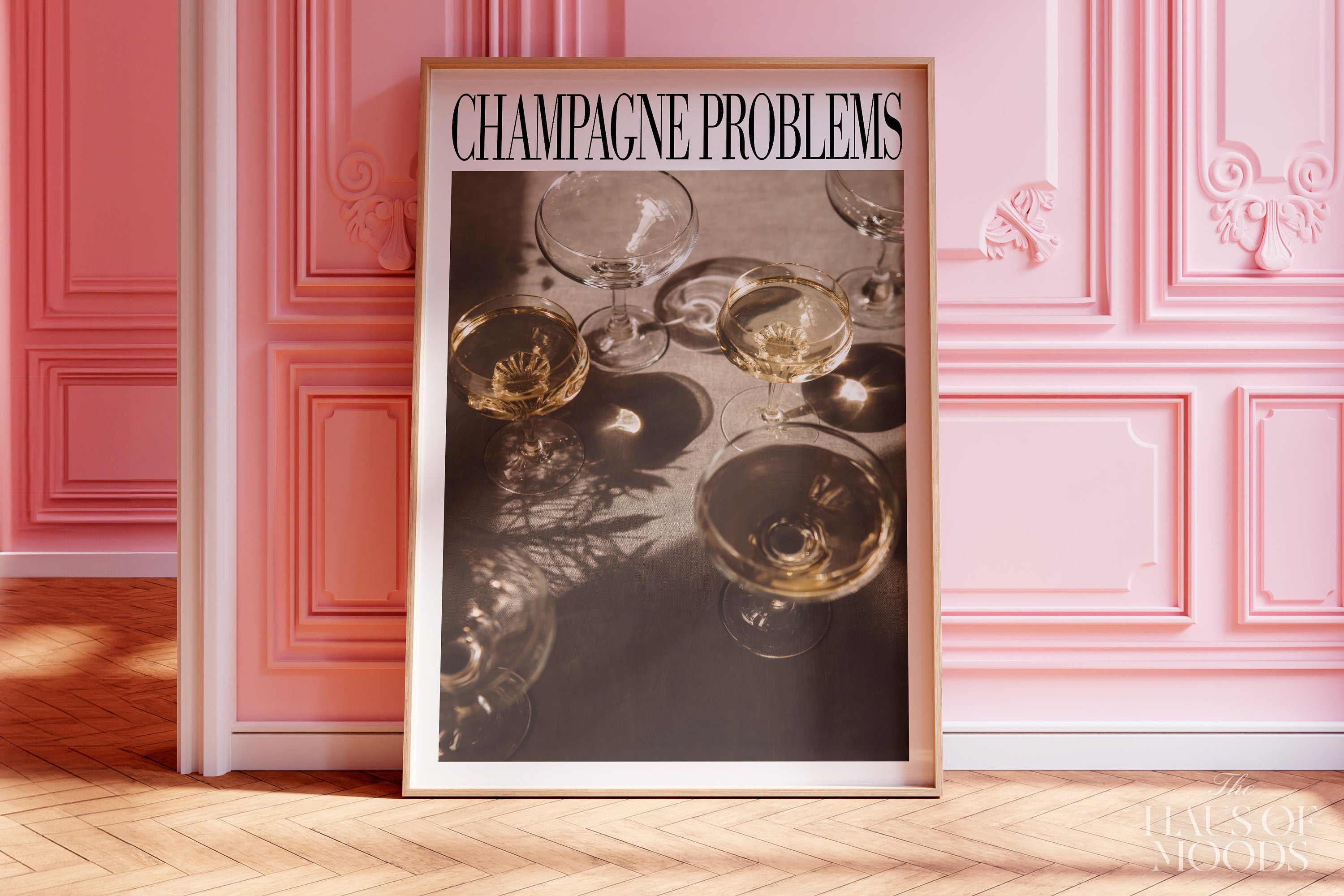 Champagne Problems Poster, Trendy Swiftie Wall Art, Champagne, Vintage Bar Cart, Vintage Alcohol Poster, Drinks Wall Decor, Bar Cart Print