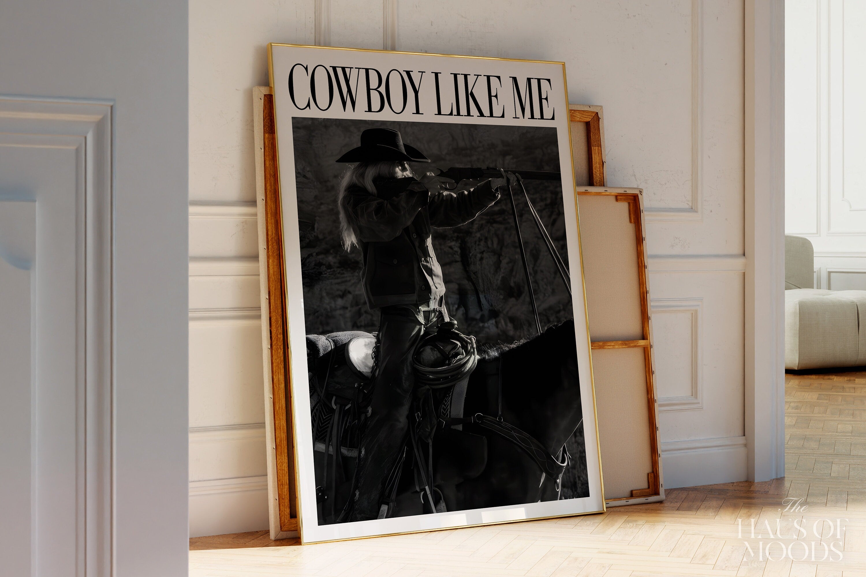 Cowboy Like Me Cowgirl Horse Sparkle Print