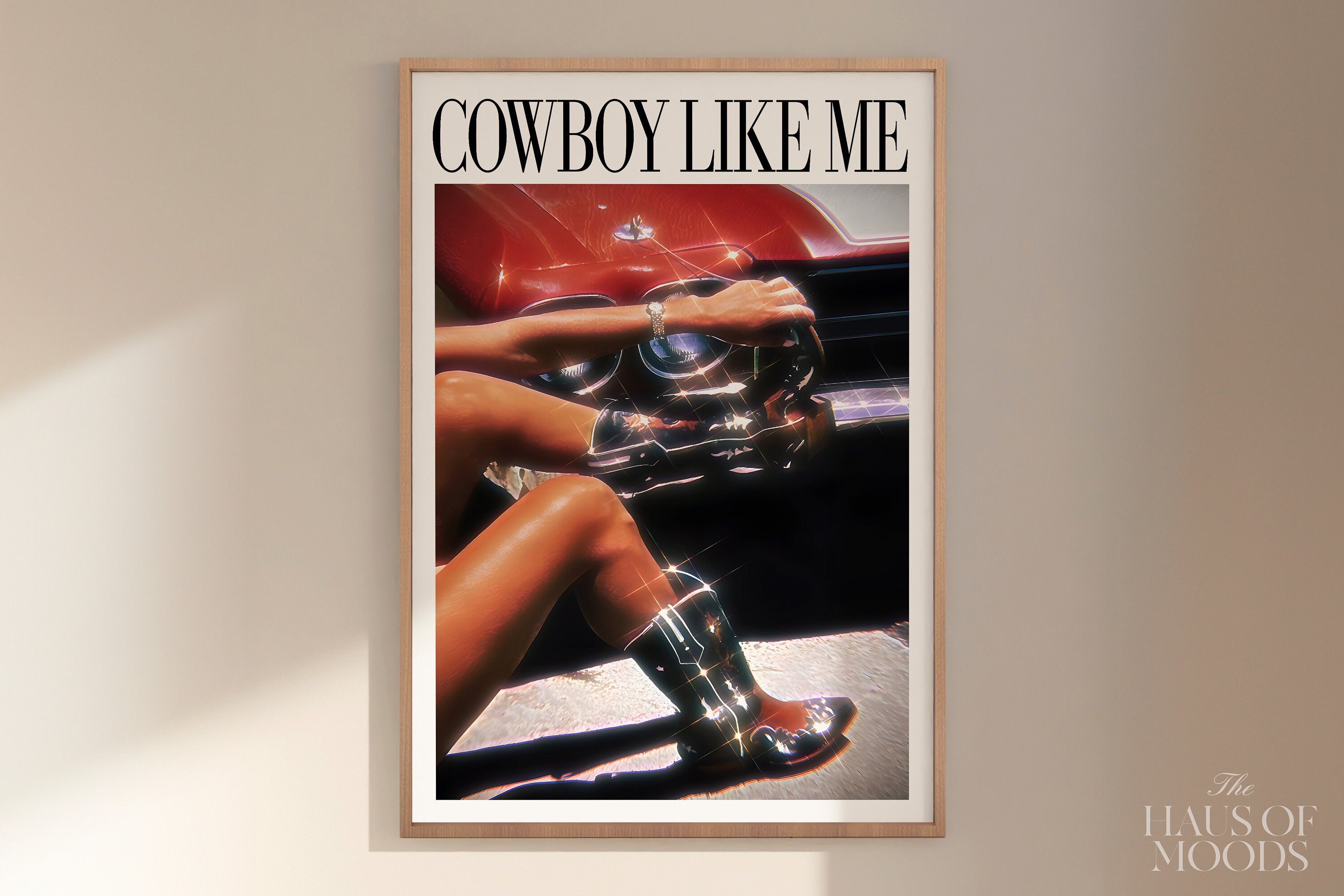 Cowboy Like Me Digital Print, Retro Aesthetic, Pink Girly Wall Art, Preppy Wall Art, Dorm Room Decor Wall Art, Swiftie Gift, Cowboy Like Me, Digital Print, Preppy Wall Art, Dorm Room Decor Wall Art Swiftie Gift, Evermore, y2k wall art preppy wall art