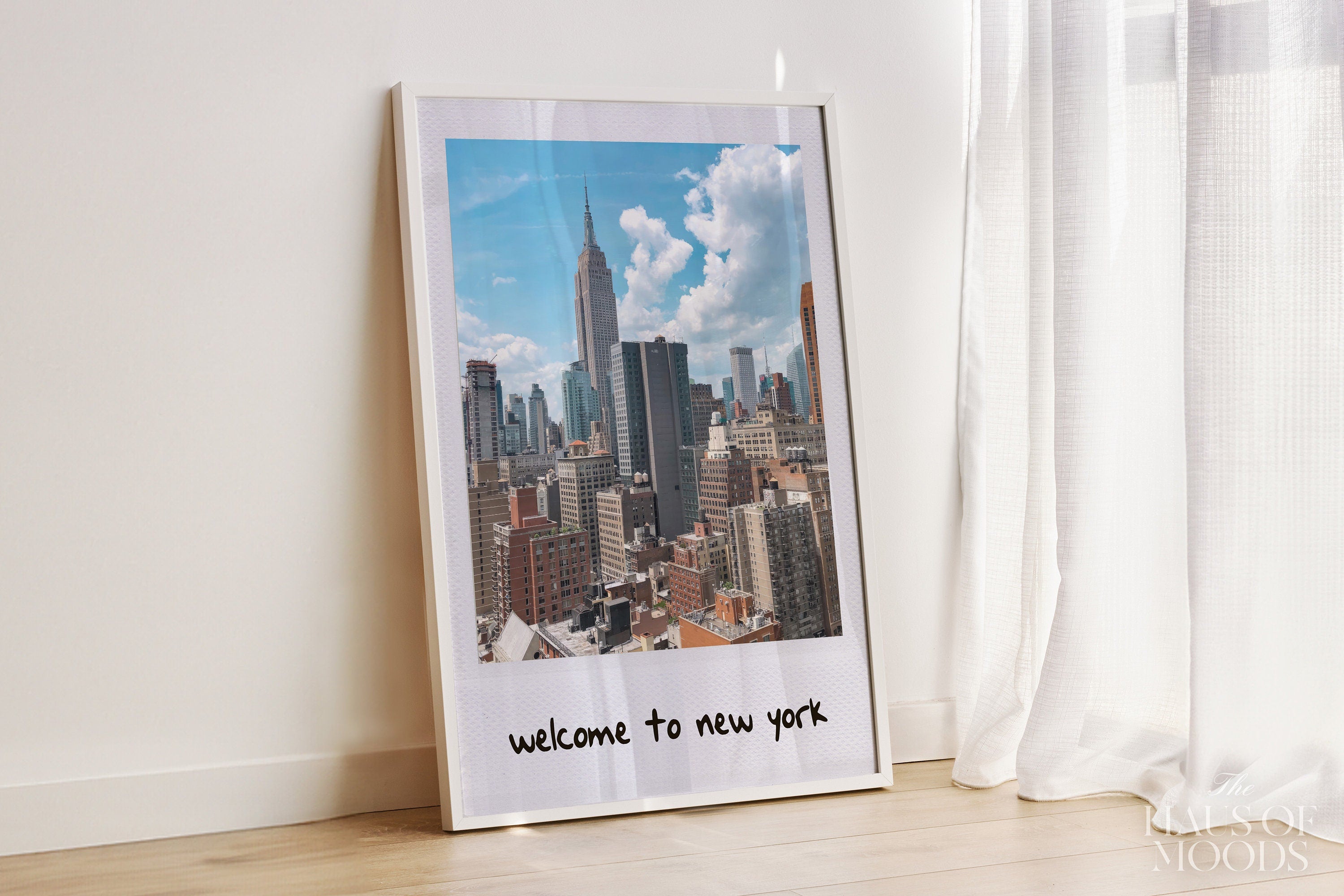 Welcome to New York 1989 Print , Retro Aesthetic, Girly Wall Art, Preppy Wall Art, Dorm Room Decor, Wall Art, Taylor Gift, 1989 Print, polaroid wall art, bar cart, taylor swift 1989, I know Places,Welcome to New york, New York City