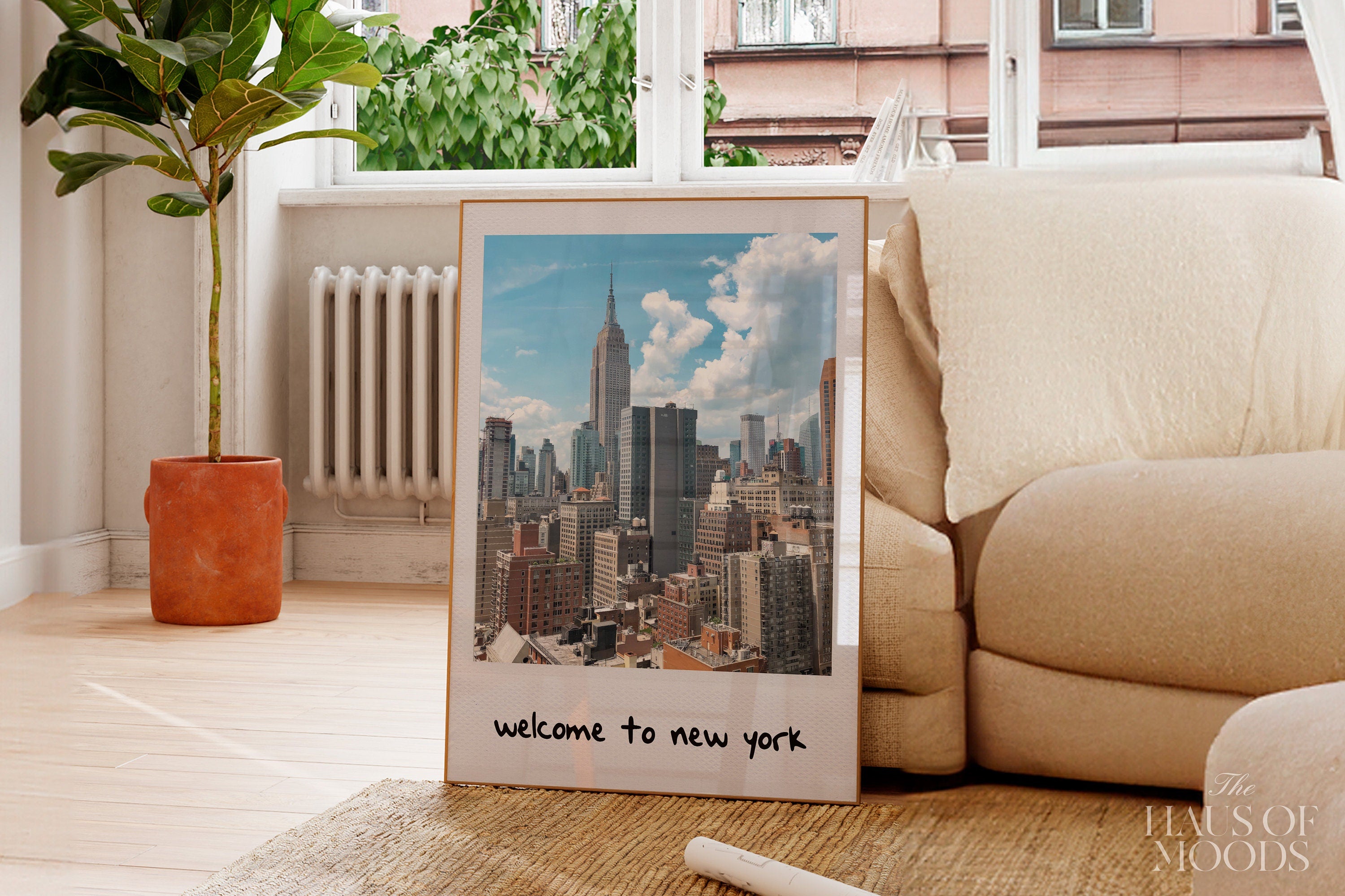 Welcome to New York 1989 Print , Retro Aesthetic, Girly Wall Art, Preppy Wall Art, Dorm Room Decor, Wall Art, Taylor Gift, 1989 Print, polaroid wall art, bar cart, taylor swift 1989, I know Places,Welcome to New york, New York City