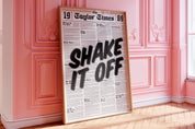 Shake it off Poster | 1989 Shake it off Print |  Lyrical Poster | Swiftie Wall Art | Taylor Gift | 1989 Print