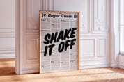 Shake it off Poster | 1989 Shake it off Print |  Lyrical Poster | Swiftie Wall Art | Taylor Gift | 1989 Print