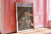 Champagne Problems Print | Evermore Print | Champagne Gift | Bar Cart Printable | Taylor Print