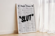 "Slut" 1989 Newspaper | DD-01