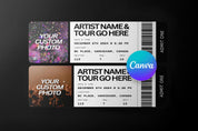 gift for her,personalized gifts,concert ticket gift,custom ticket,concert ticket,anniversary gift,diy event ticket,template editable,event ticket,ticket template,canva template,editable template,printable tickets