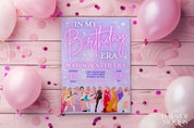 Editable Trendy Taylor Birthday Digital Invite In My Birthday Era Birthday Party Invitation Ts Birthday Era Invite Eras Party Girl Invite