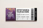 gift for her,personalized gifts,concert ticket gift,custom ticket,concert ticket,anniversary gift,diy event ticket,template editable,event ticket,ticket template,canva template,editable template,printable tickets