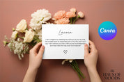 Bridesmaid Proposal Card Template - Will You Be My Bridesmaid? - Maid of Honor Proposal - Bridesmaid Gift - Editable Canva Template