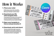 Tickets,Concert Ticket Gift,Fake Concert Ticket,Concert Ticket,Ticket Template,Editable Ticket,Printable Ticket,Printable Tickets,Fake Ticketmaster,Canva Ticket,Ticketmaster Ticket,Ticket Svg