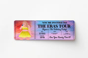 Eras Ticket Birthday Invite Eras Party Ticket Invitation Taylor Party, Birthday, In My Birthday Era