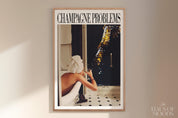 Champagne Problems Poster | Music Print | Printable Wall Art | Digital Download Print at Home | Subtle Print