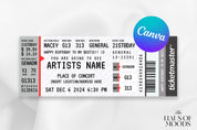 Tickets,Concert Ticket Gift,Fake Concert Ticket,Concert Ticket,Ticket Template,Editable Ticket,Printable Ticket,Printable Tickets,Fake Ticketmaster,Canva Ticket,Ticketmaster Ticket,Ticket Svg