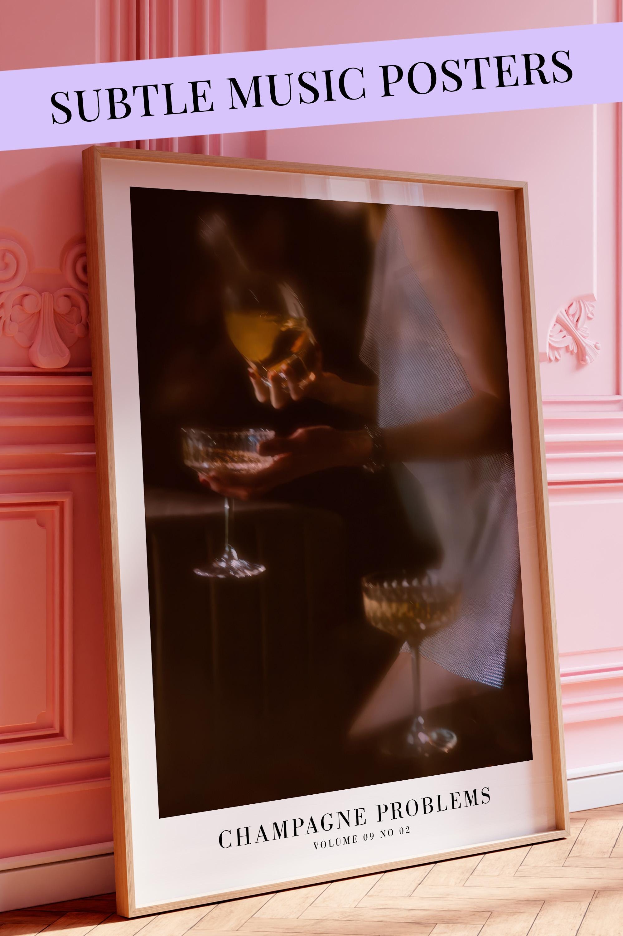 Champagne Problems Poster | Bar Cart | Taylor Album Art (Digital Download)