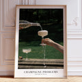 Champagne Problems Cocktail Poster
