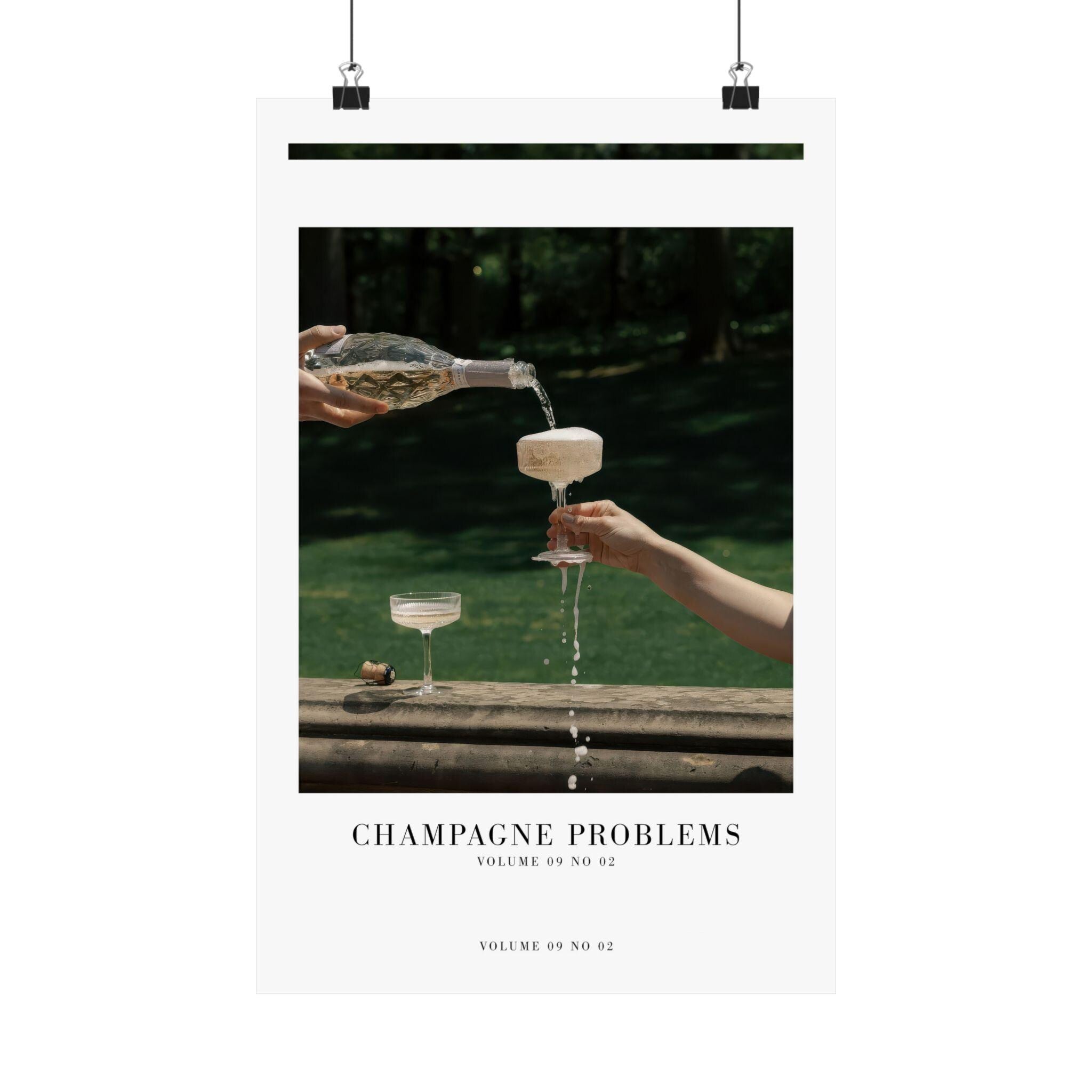 Champagne Problems Evermore Taylor Swift–inspired poster — detail view 3