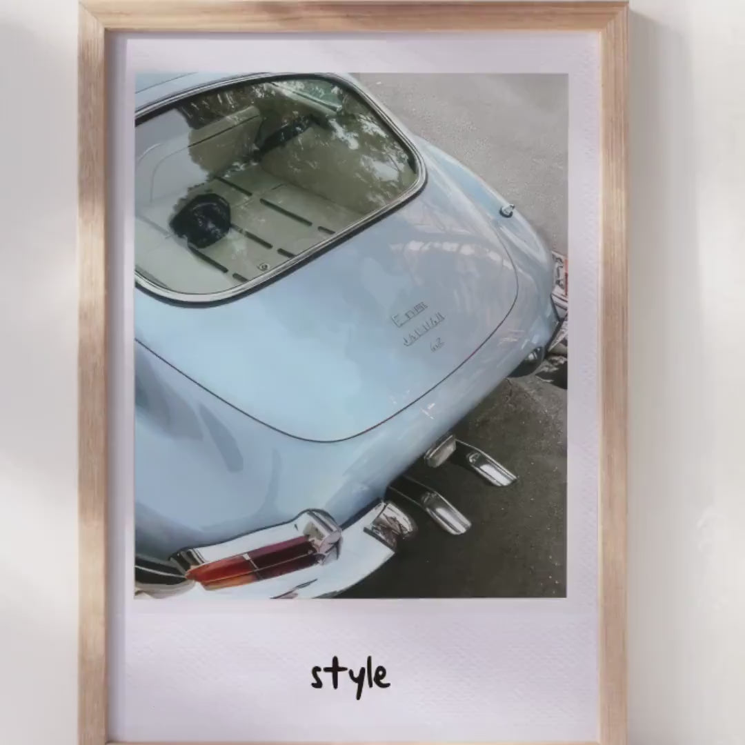 1989 Style Poster | Vintage Car Polaroid | Retro Aesthetic | Digital Download | Wall Art | Minimal   Poster