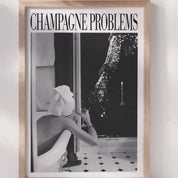 Champagne Problems Poster | Black & White Poster | Evermore Poster | Champagne Problems Taylor Print