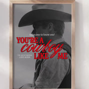 Cowboy Like Me Poster | Evermore Poster | Cowboy Poster | Taylor Gift | Minimal   Wall Art | Western Cowgirl