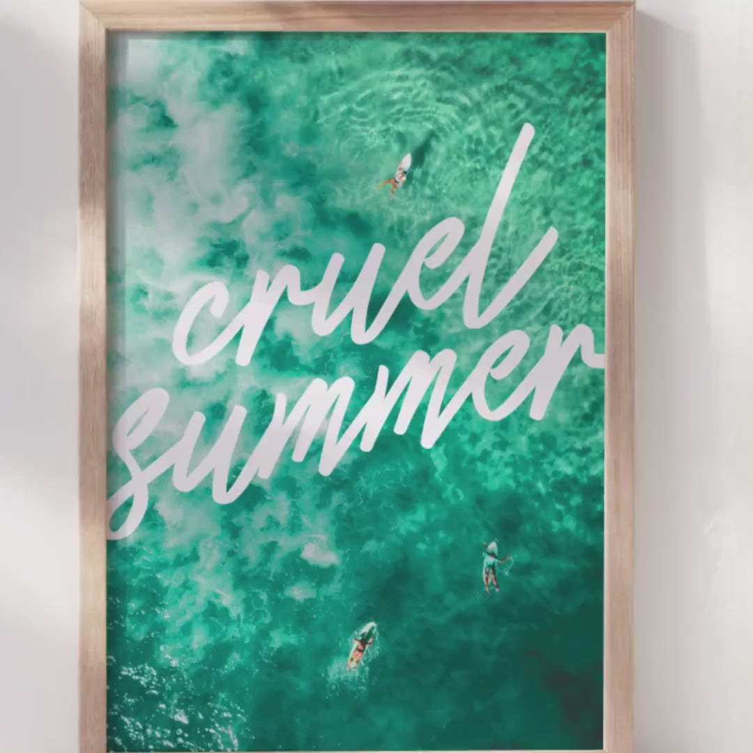 Cruel Summer Poster | Lover Album Poster |   Wall Art | Taylor Art Poster | Minimal Taylor-Inspired Print