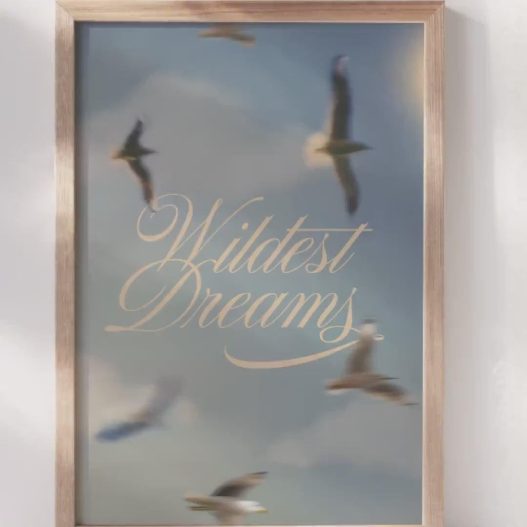 Wildest Dreams Poster | 1989 Album Poster |   Wall Art | Preppy Wall Art | Wildest Dreams Song Poster