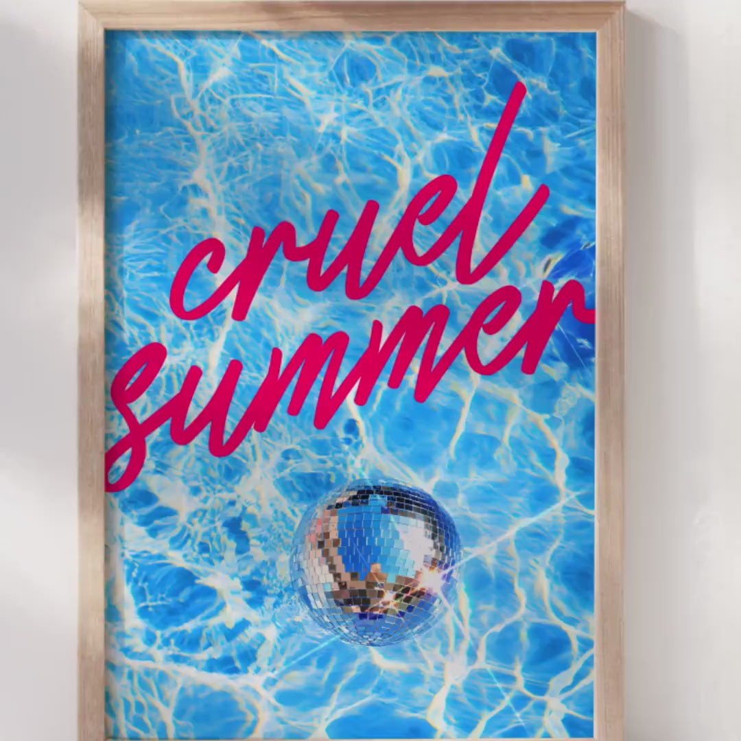 Cruel Summer Poster | Lover Album Poster | Wall Art | Taylor Art Poster | Minimal Taylor-Inspired Print.