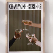 Champagne Problems Print | Evermore Print | Champagne Gift | Bar Cart Printable | Taylor Print