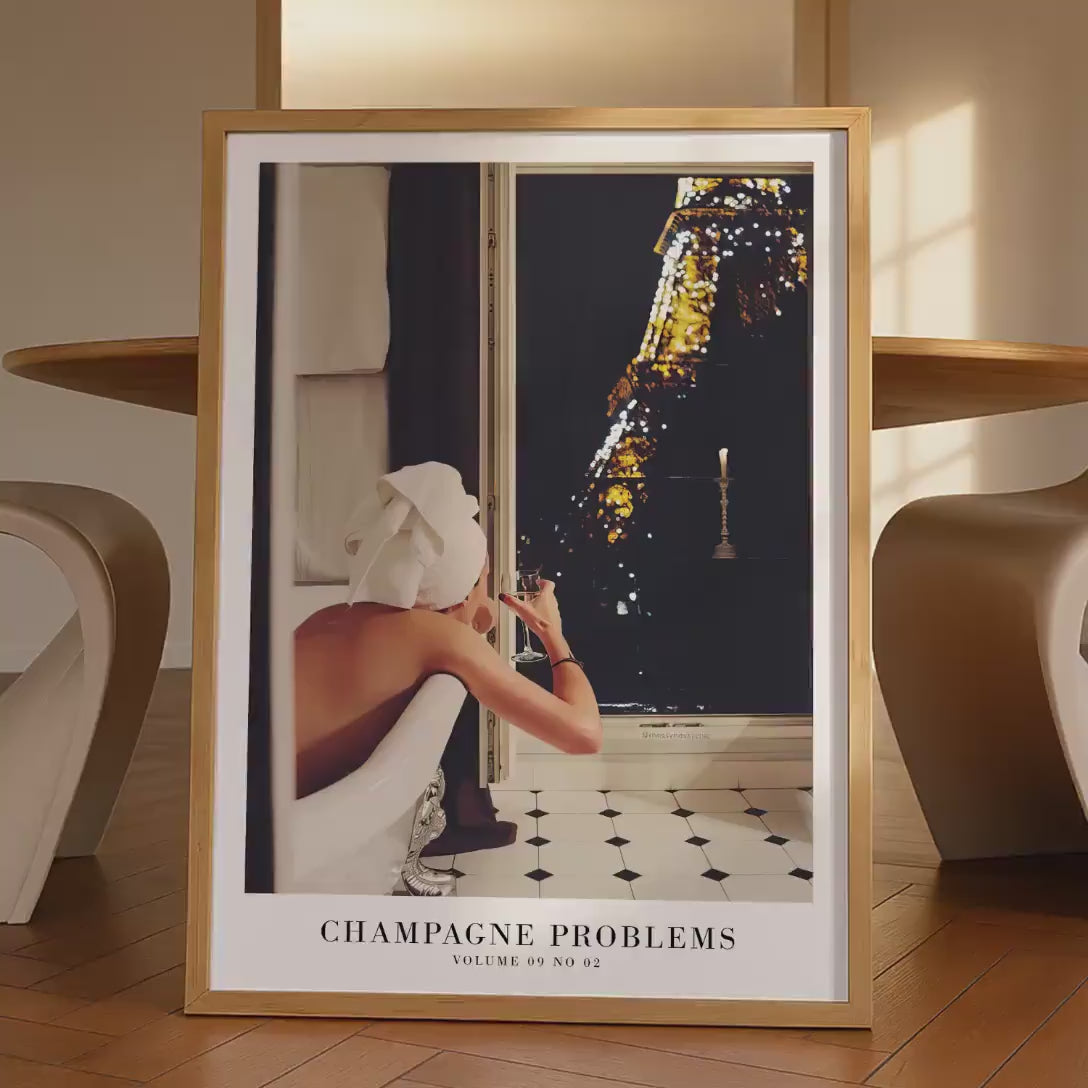 Champagne Problems Paris Song Poster