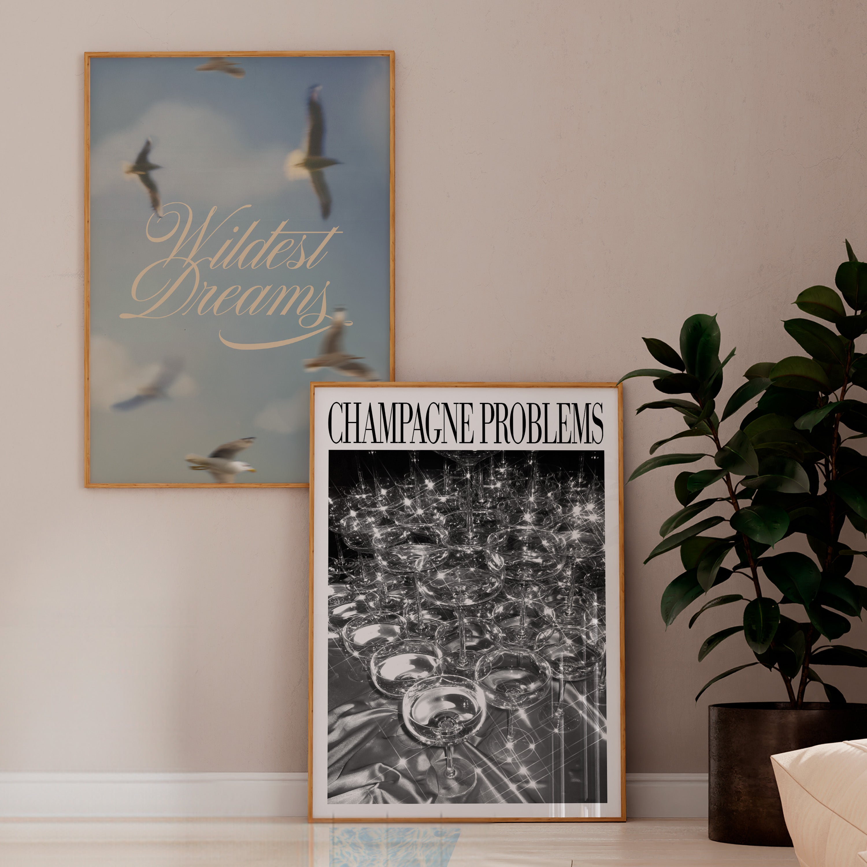 Champagne Problems Glasses Evermore Taylor Swift–inspired poster — detail view 8