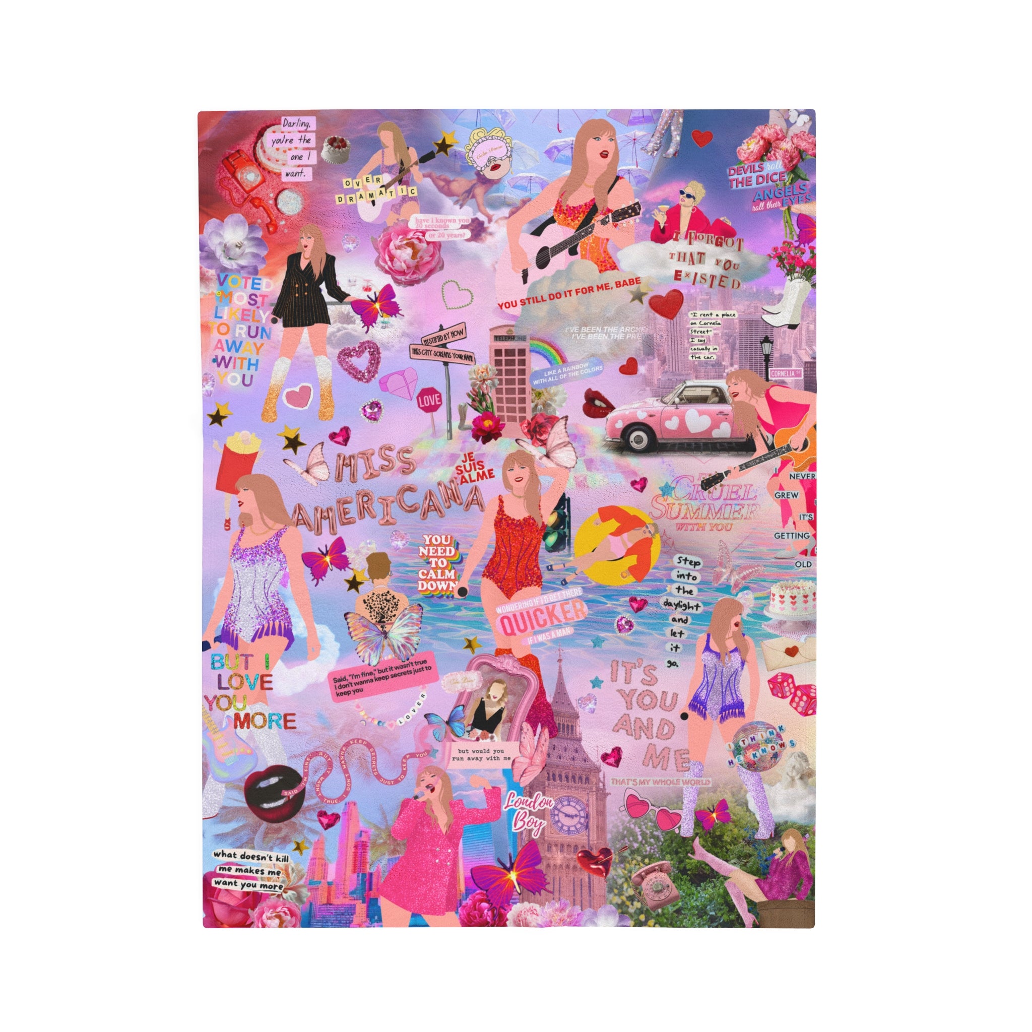 Eras Blanket | Design 03  | Personalized Name Blanket for kids,  - et personalized, custom  - et, Girl room decor, throw  - et.