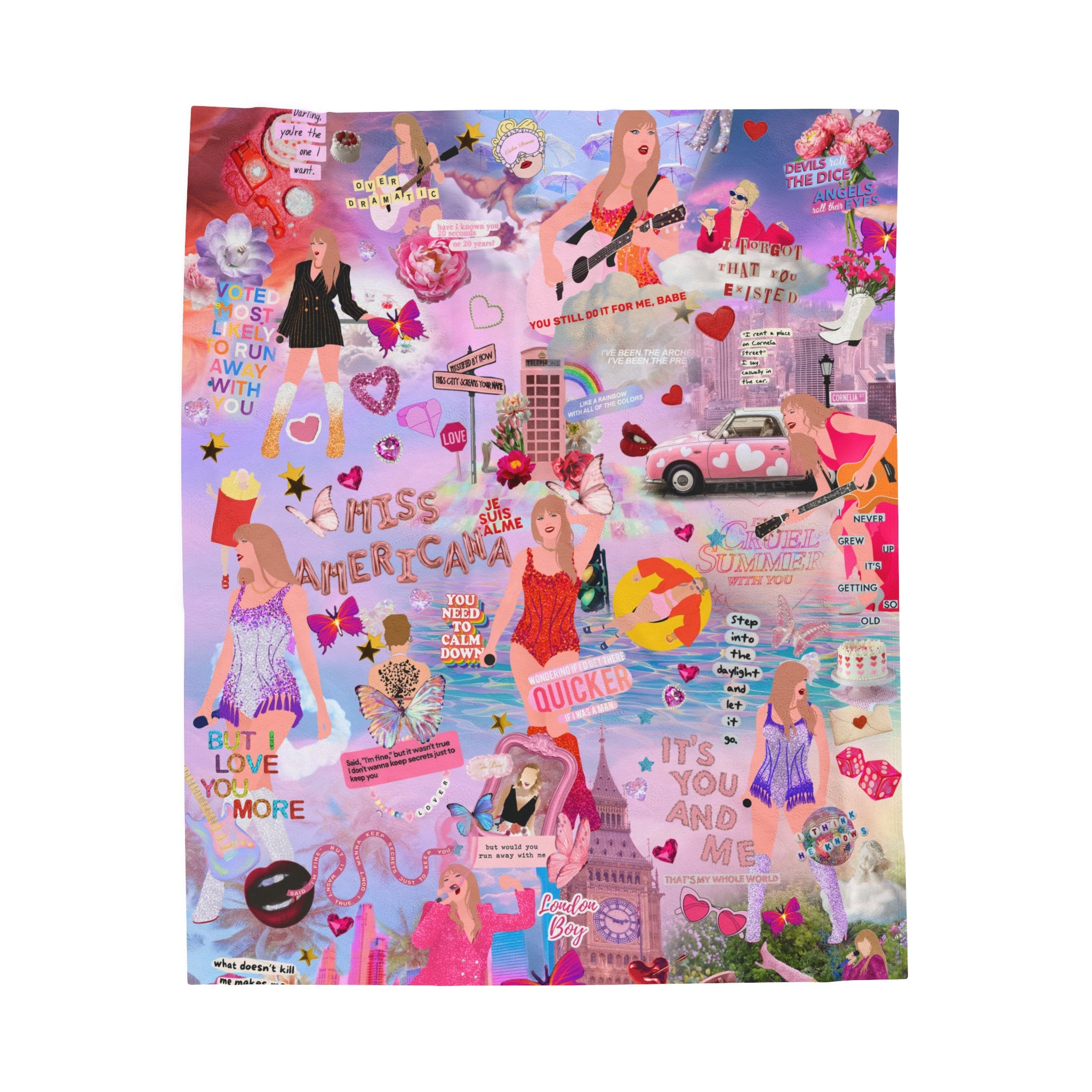 Eras Blanket | Design 03  | Personalized Name Blanket for kids,  - et personalized, custom  - et, Girl room decor, throw  - et.