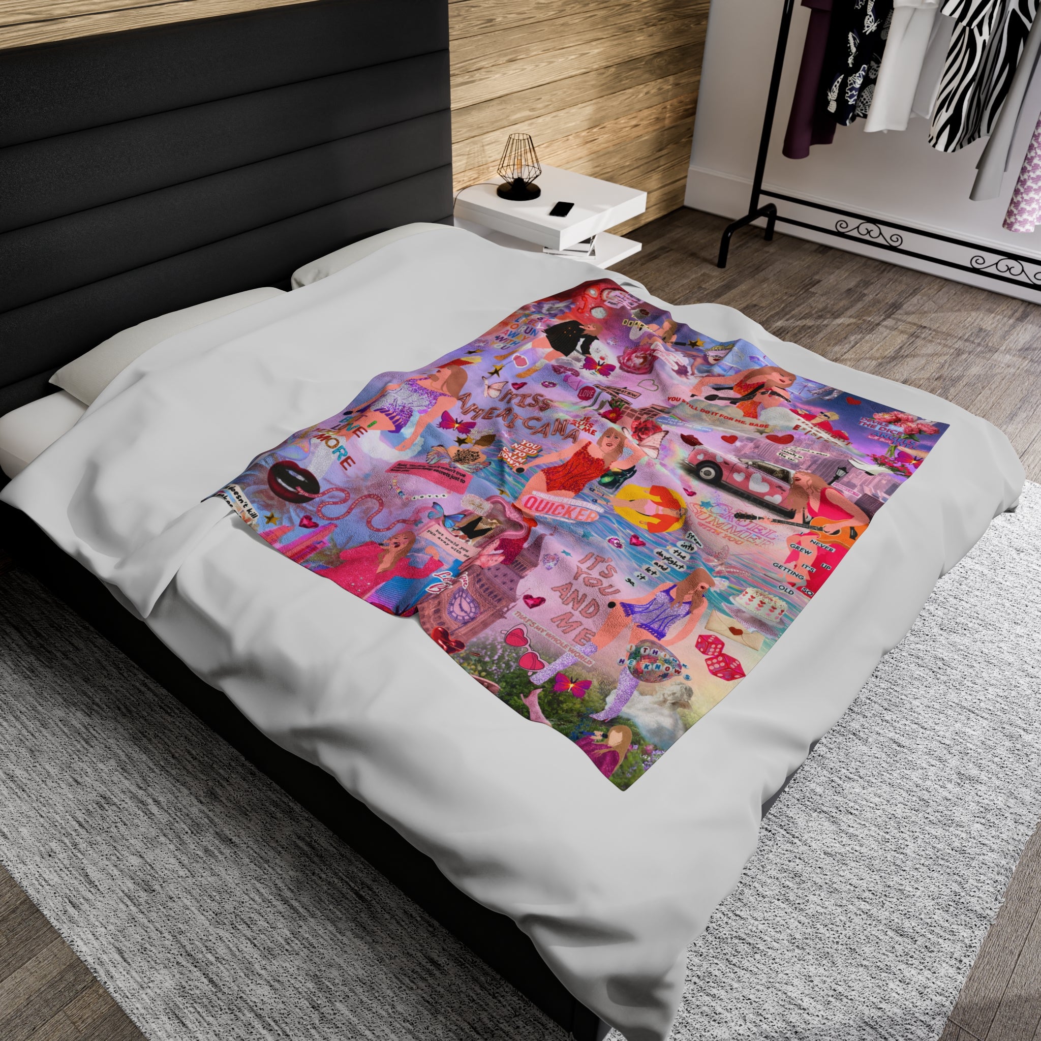 Eras Blanket | Design 03  | Personalized Name Blanket for kids,  - et personalized, custom  - et, Girl room decor, throw  - et.