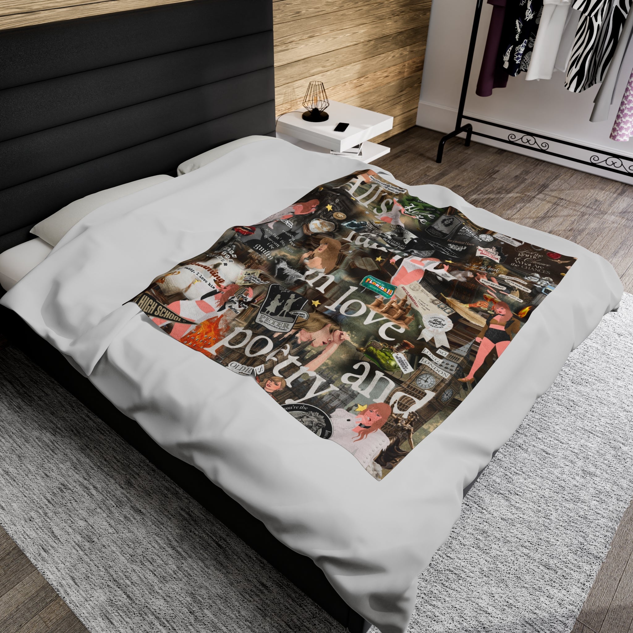 Eras Blanket | Design 05 | Personalized Name Blanket for kids,  - et personalized, custom  - et, Girl room decor, throw  - et.