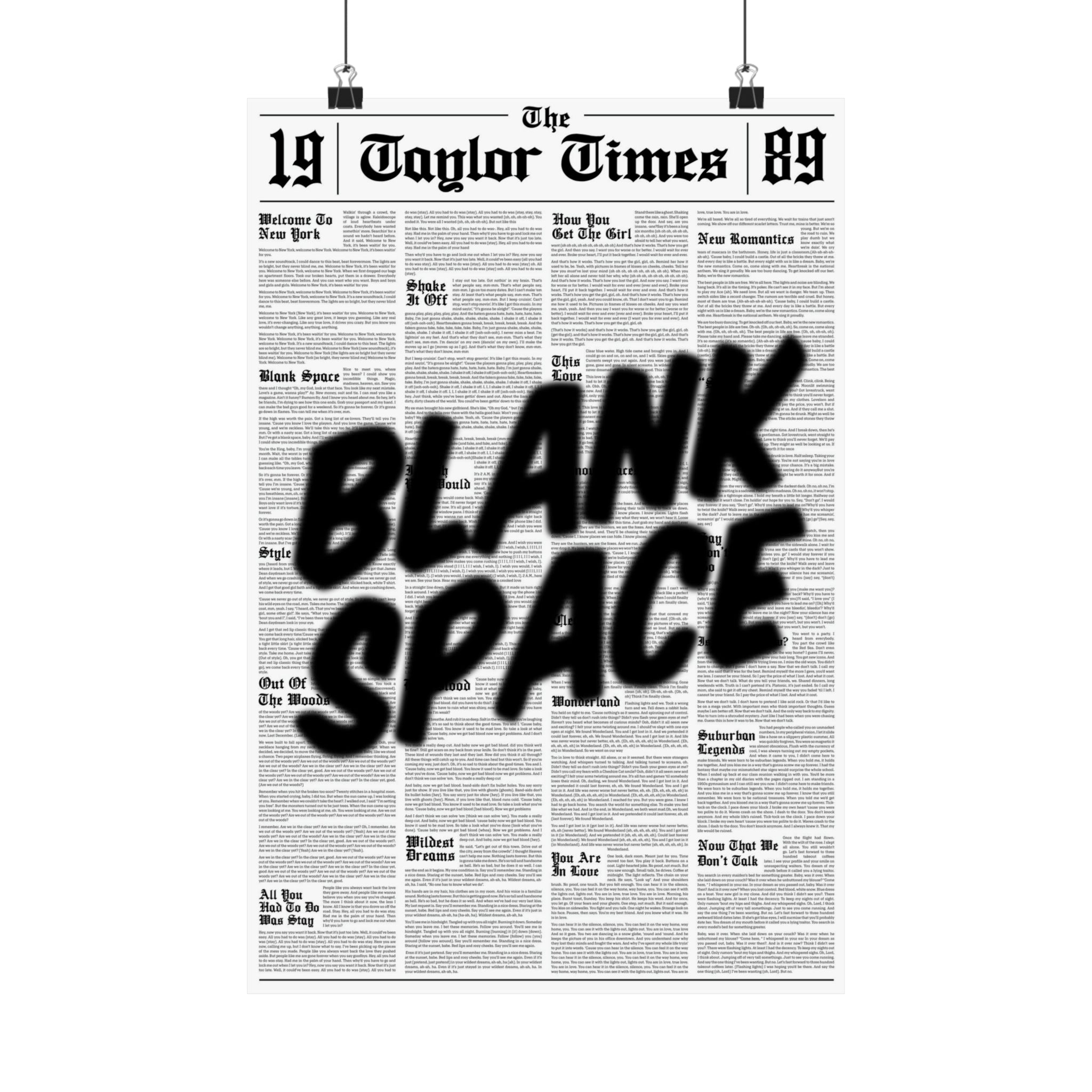 Blank Space Newspaper.