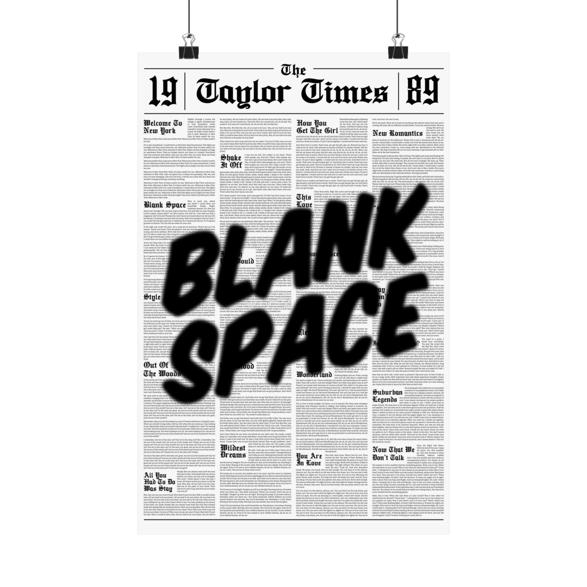 Blank Space Newspaper.