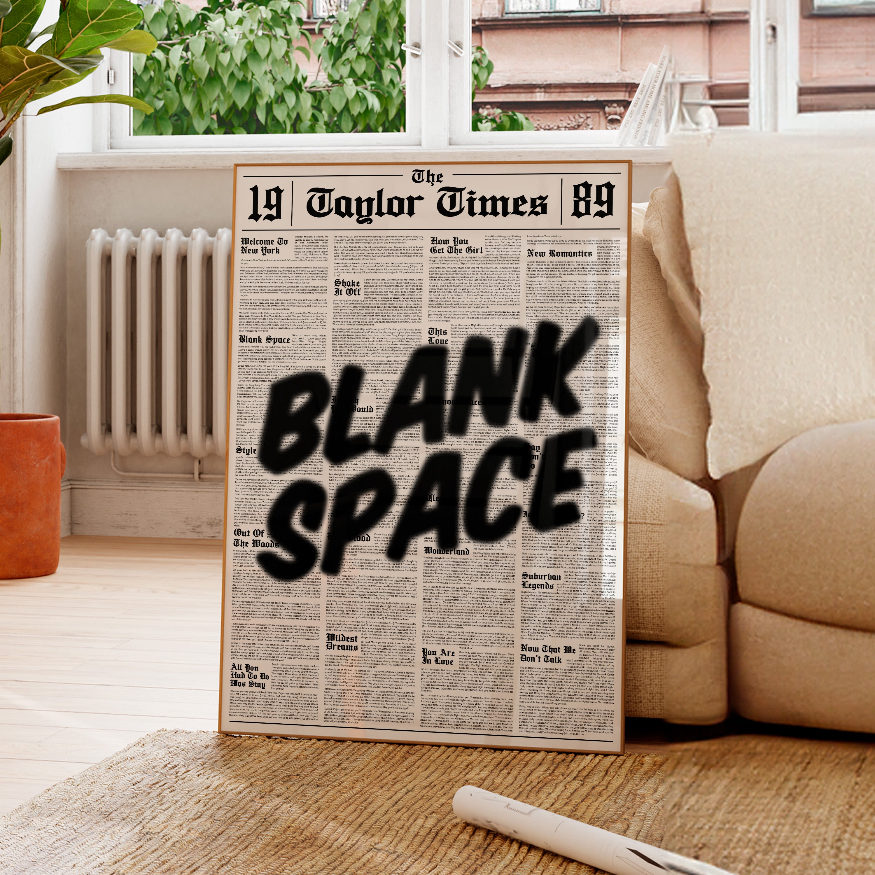 Blank Space Newspaper.