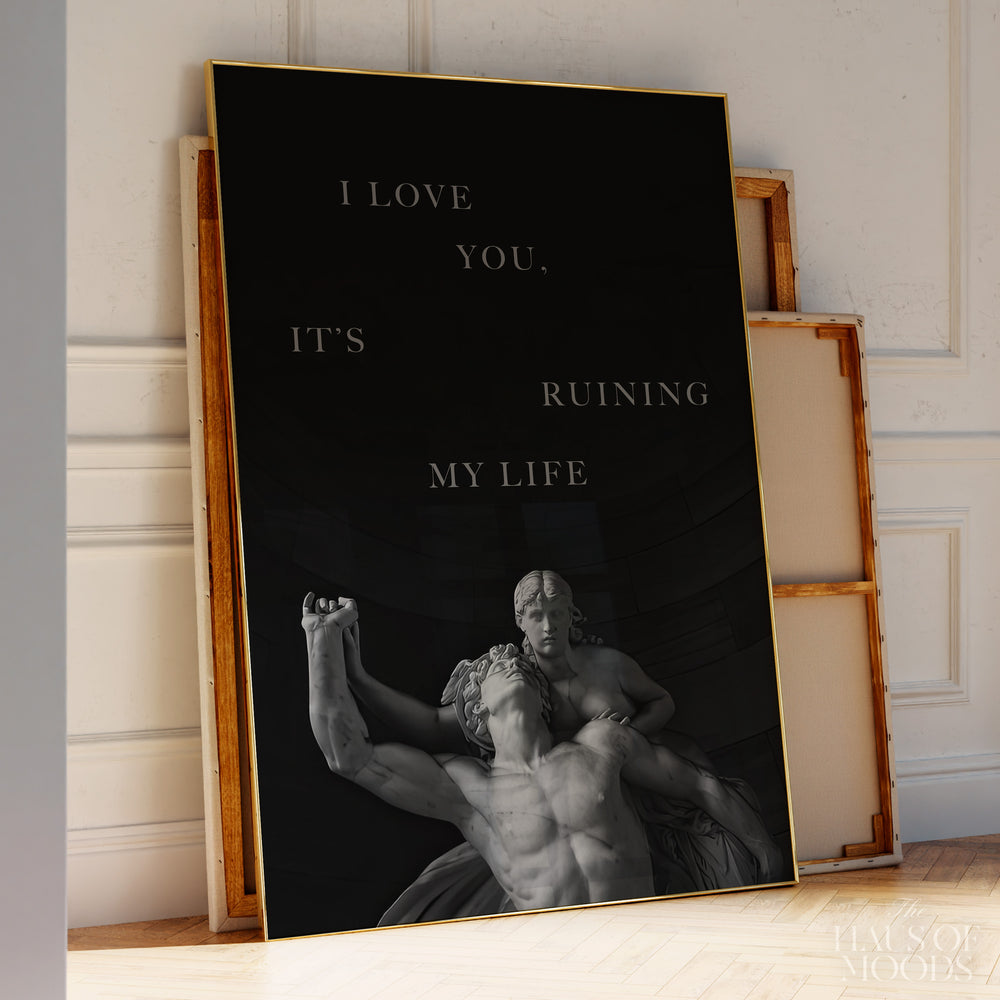 The Tortured Poets Department-inspired poster wall art print