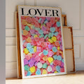 Lover Candy Hearts Poster