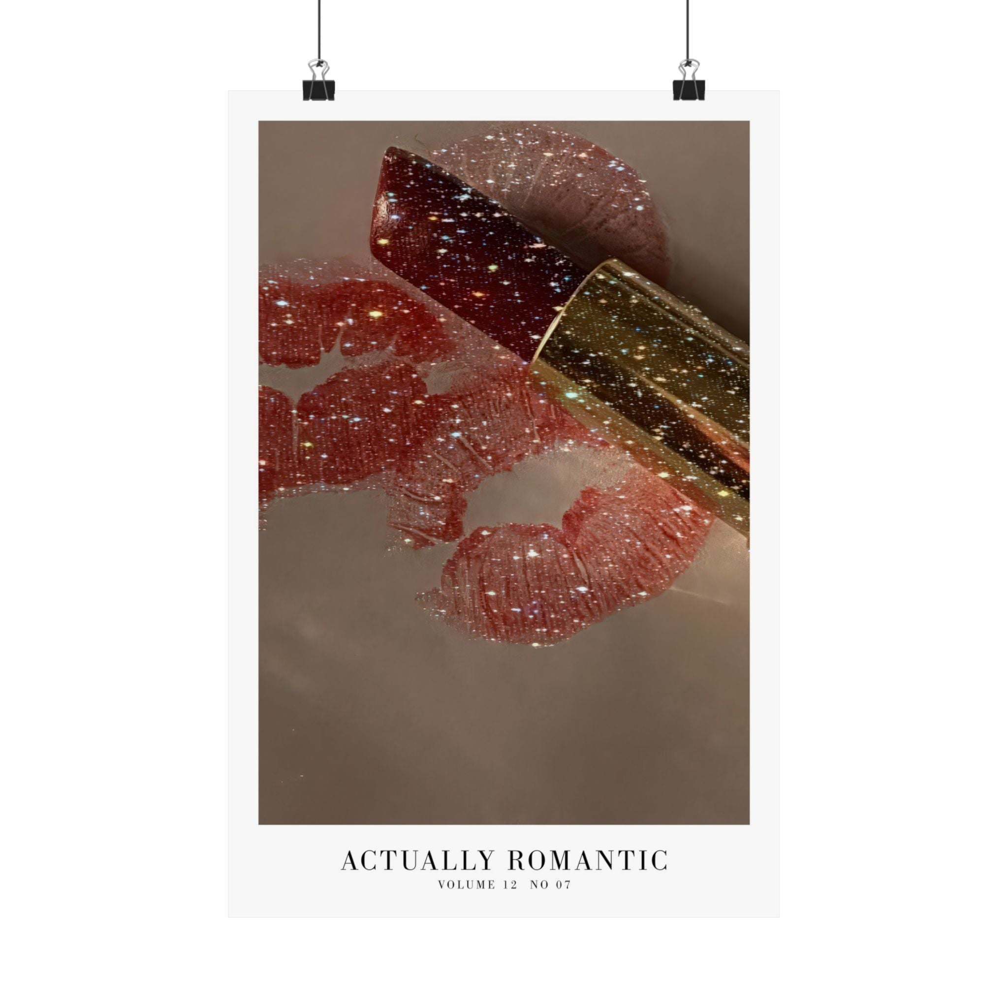 It's Actually Romantic Haus Of Moods lyric poster featuring The Life of a Showgirl, minimal Swiftie aesthetic prints for showgirl fans