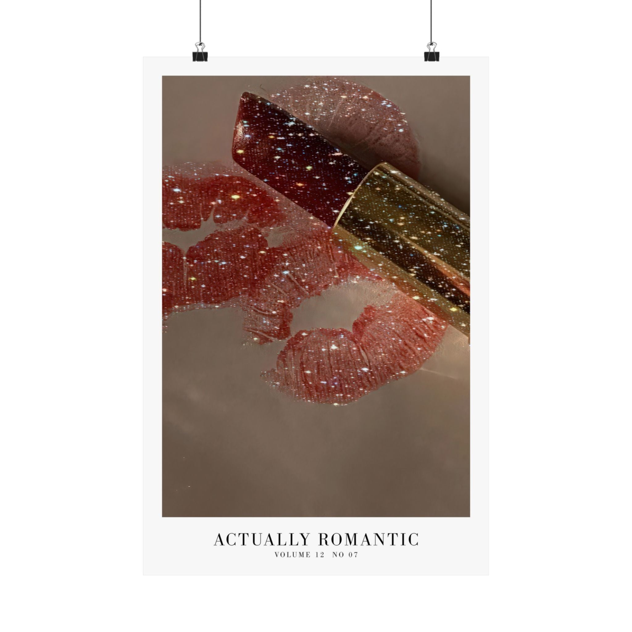 It's Actually Romantic Haus Of Moods lyric poster featuring The Life of a Showgirl, minimal Swiftie aesthetic prints for showgirl fans