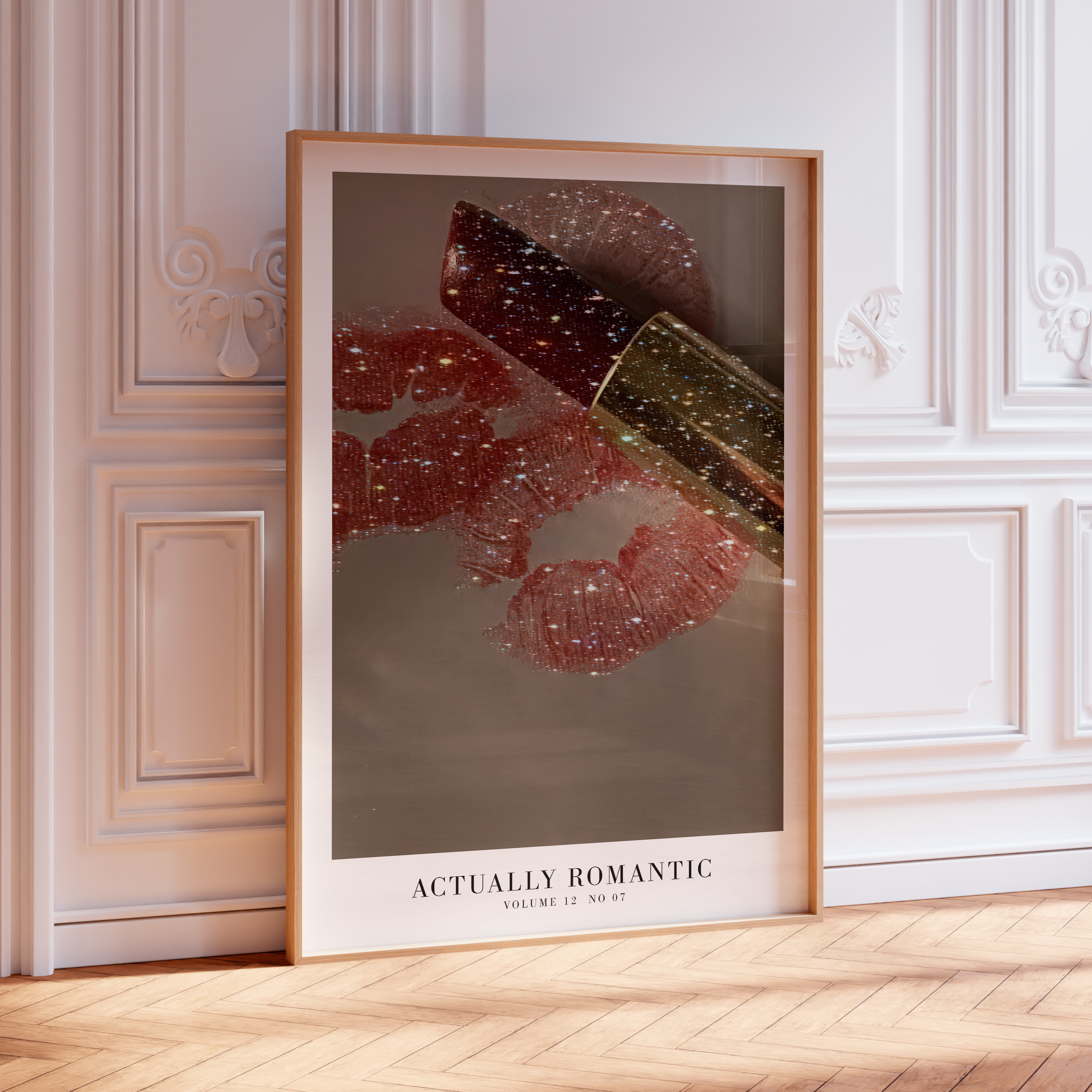 Romantic Haus Of Moods lyric poster featuring The Life of a Showgirl, minimal Swiftie aesthetic prints for showgirl fans