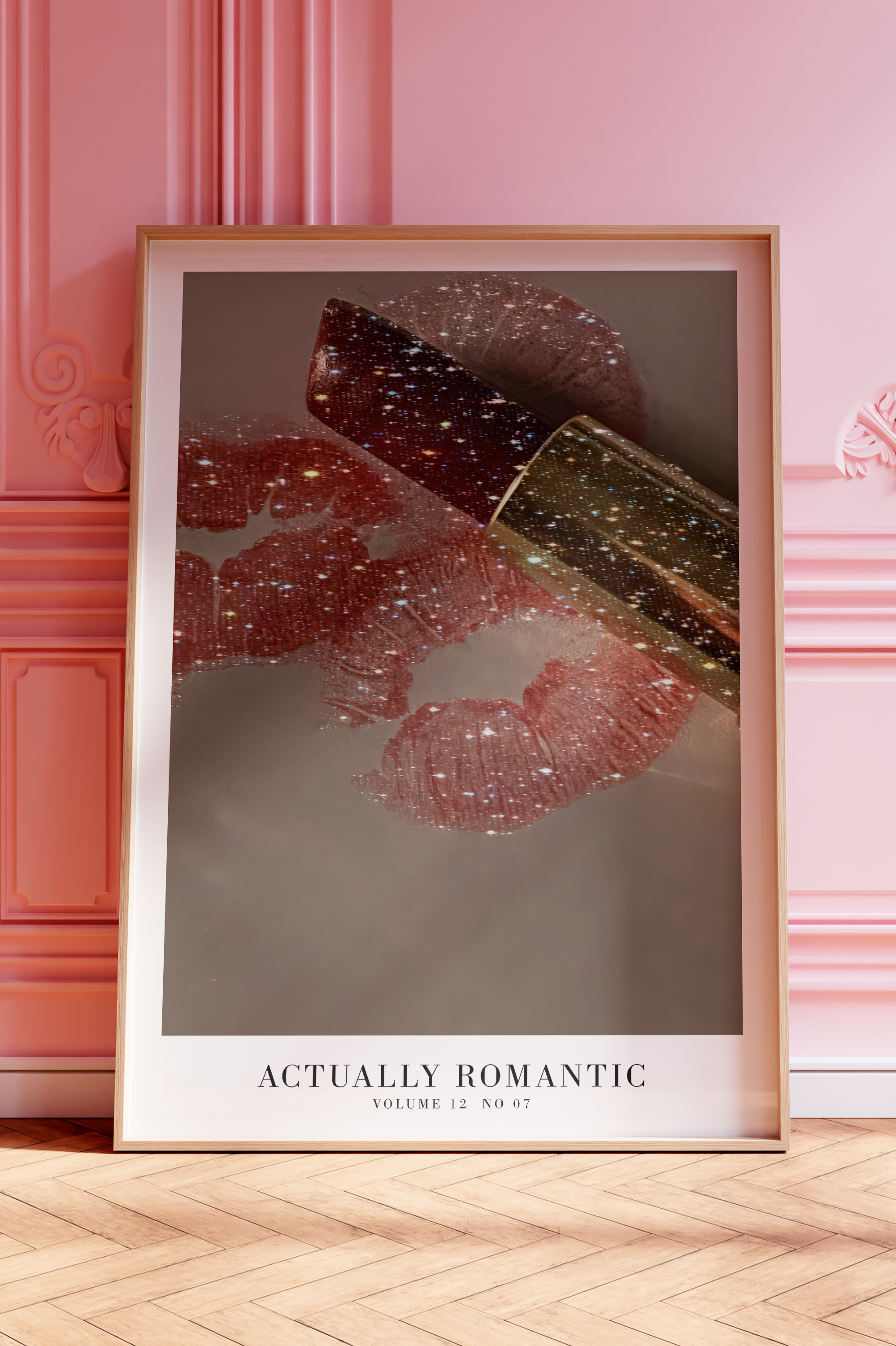 Romantic Haus Of Moods lyric poster featuring The Life of a Showgirl, minimal Swiftie aesthetic prints for showgirl fans