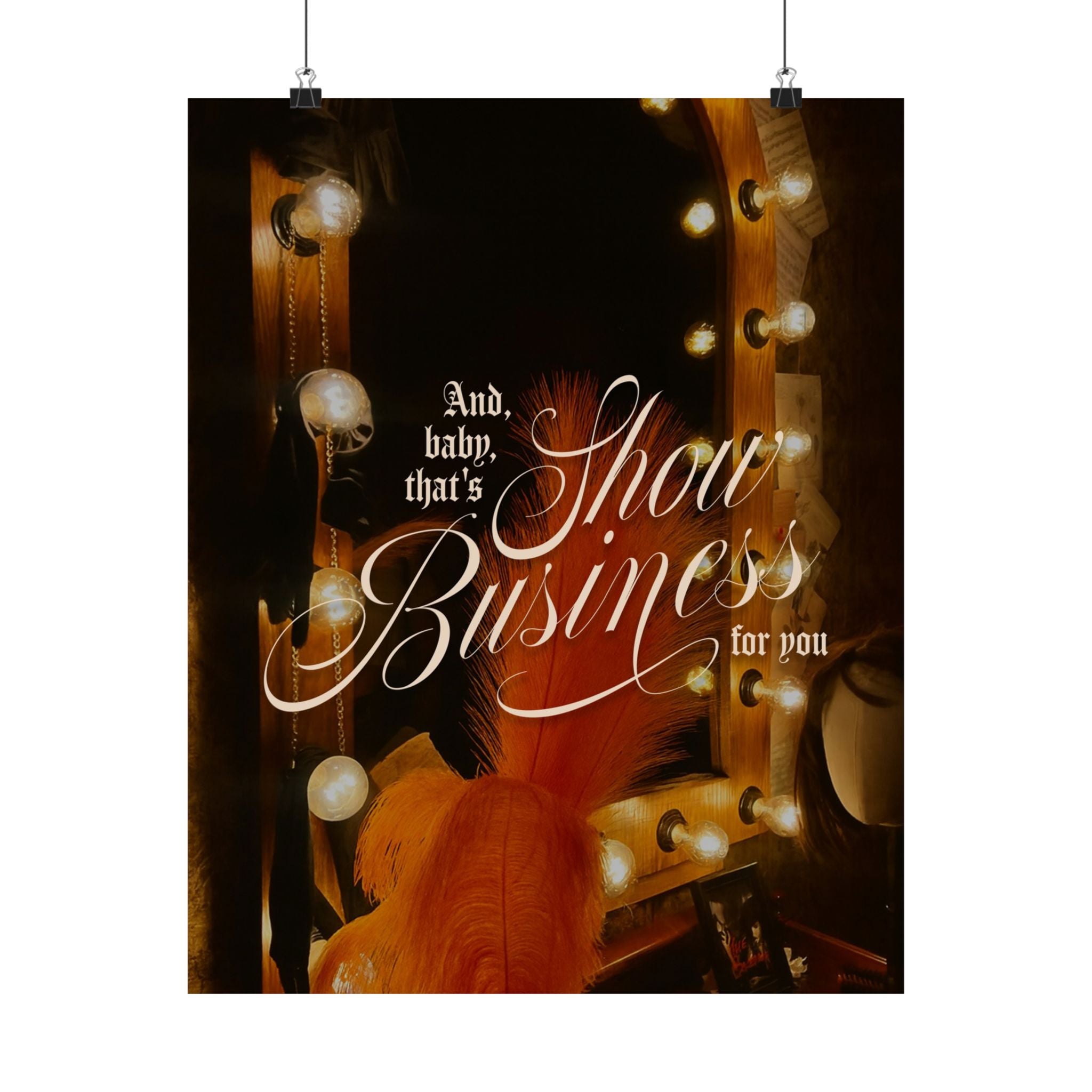 Show Business Life of a Showgirl Taylor Swift–inspired poster — detail view 3