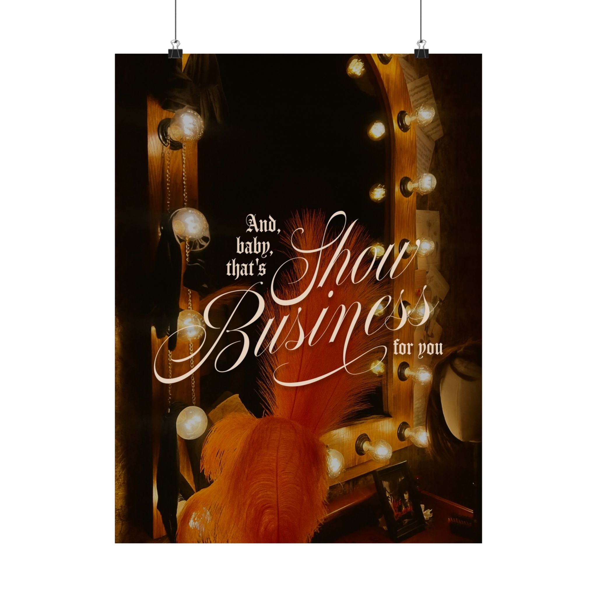 Show Business Life of a Showgirl Taylor Swift–inspired poster — detail view 4