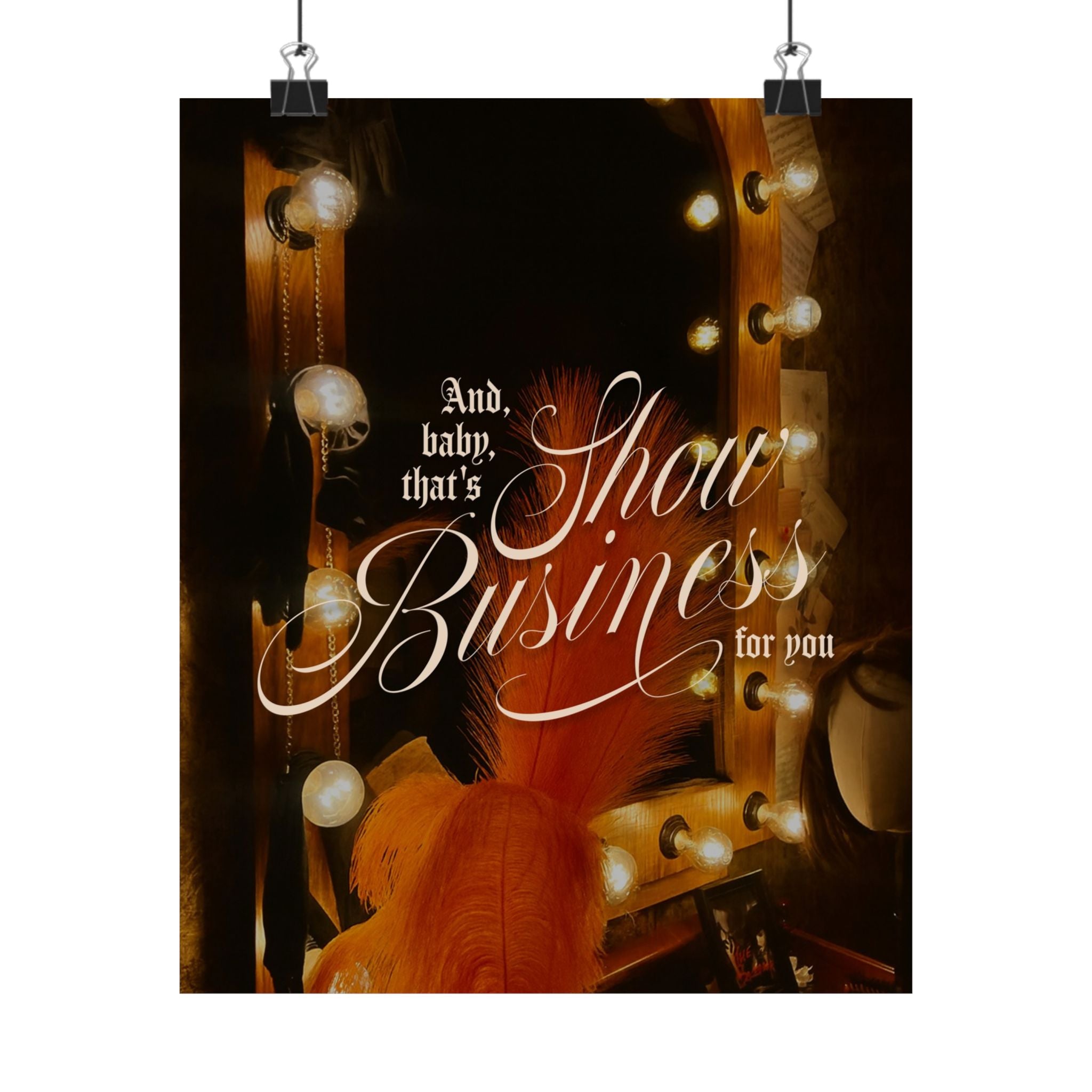 Show Business Life of a Showgirl Taylor Swift–inspired poster — detail view 7