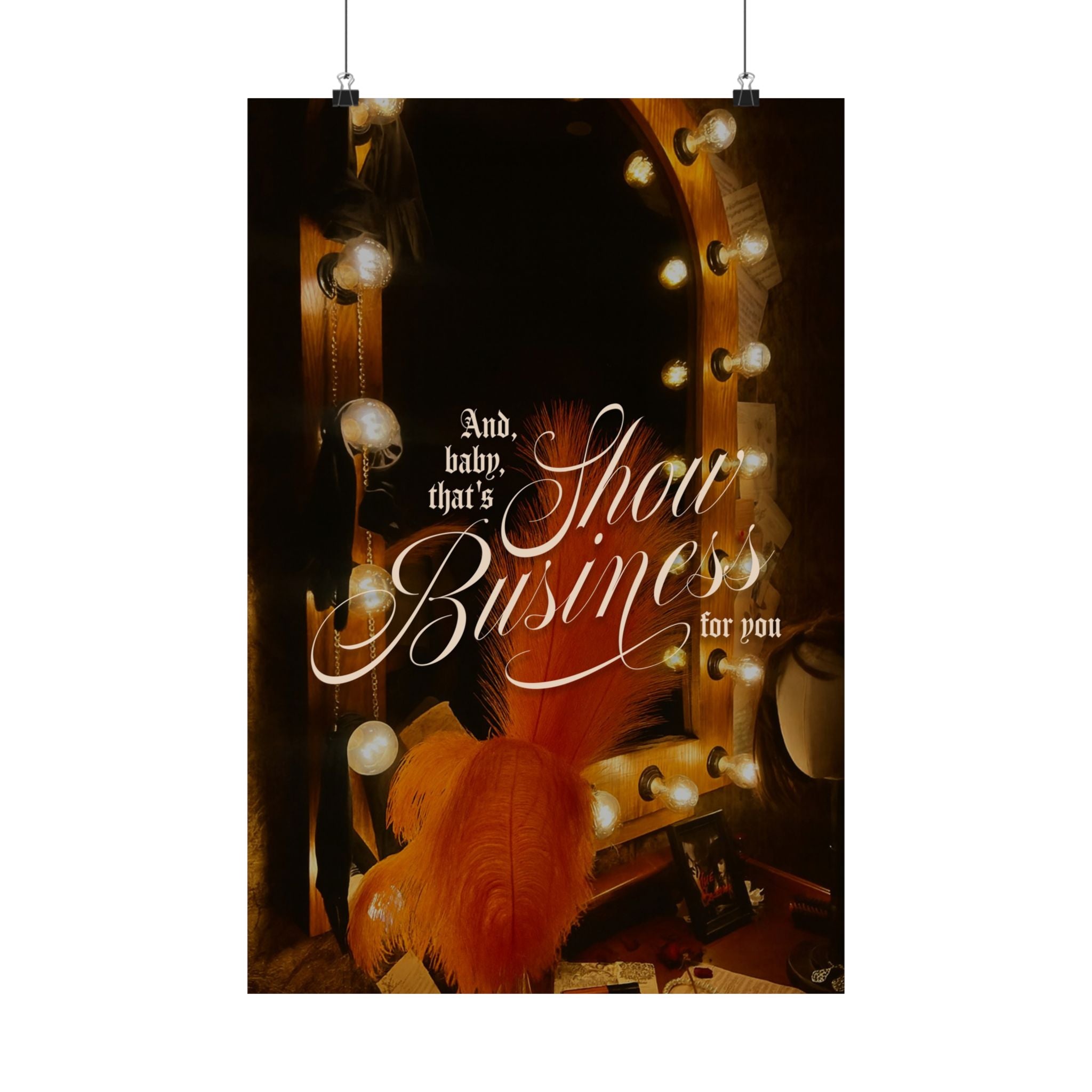 Show Business Life of a Showgirl Taylor Swift–inspired poster — detail view 8