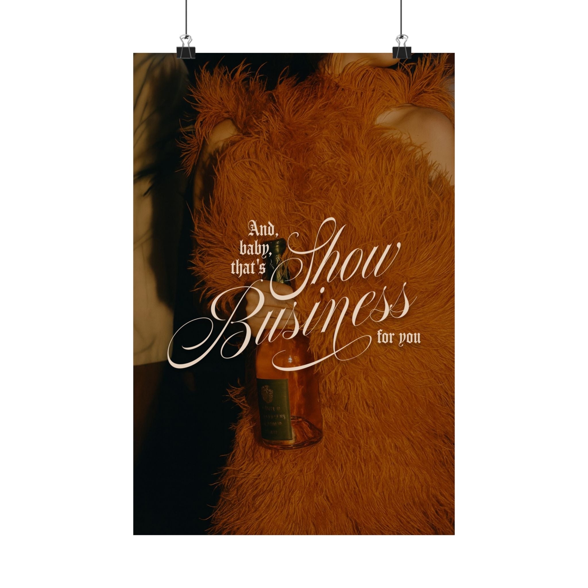 Show Business Life of a Showgirl Taylor Swift–inspired poster — detail view 2