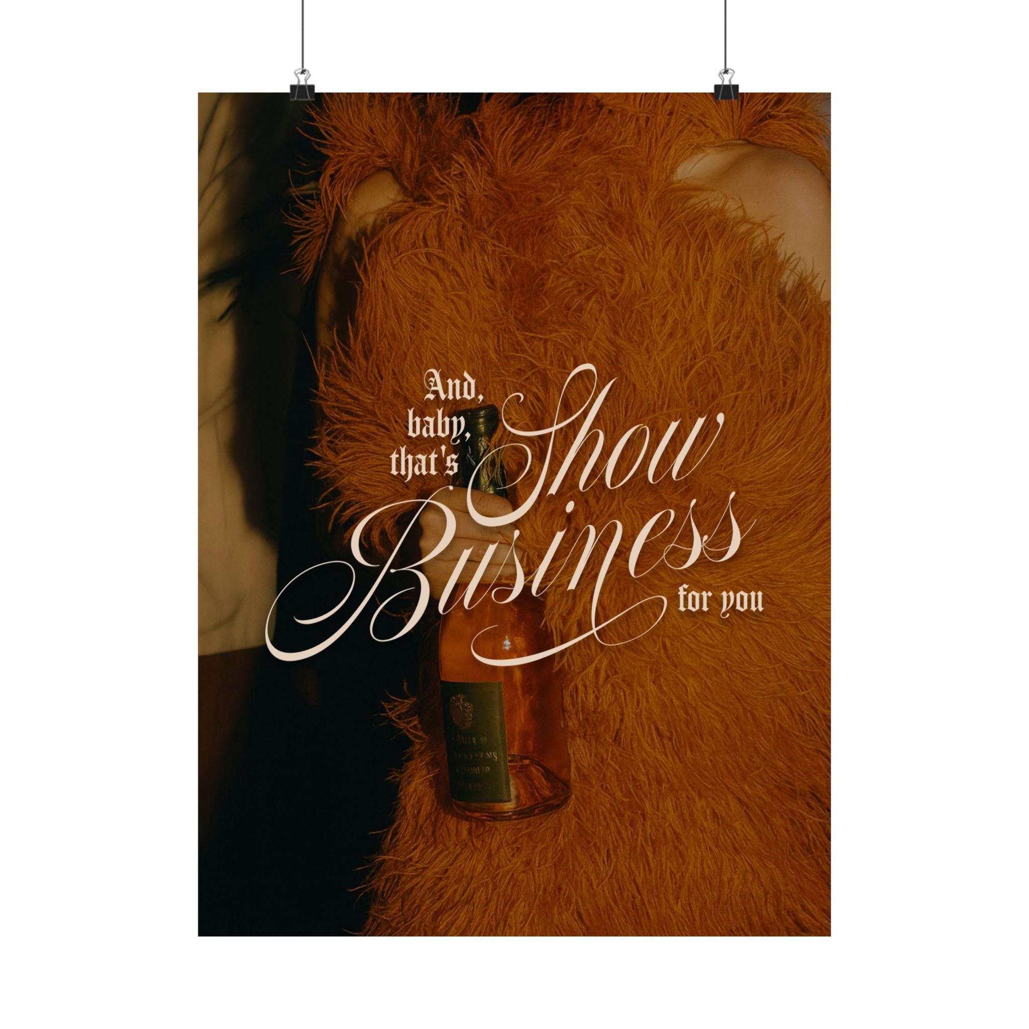 Show Business Life of a Showgirl Taylor Swift–inspired poster — detail view 4