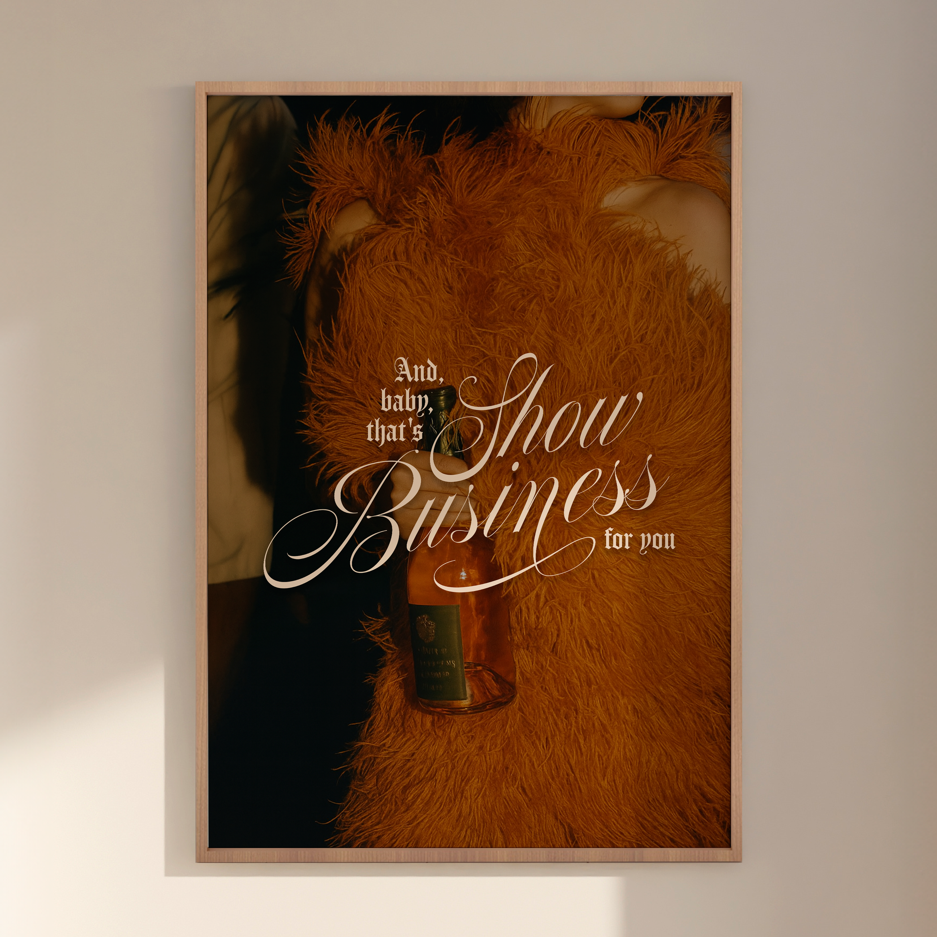 Show Business Showgirl poster featuring The Life of a Showgirl, Swiftie Gifts, Minimal Wall Art, Song Poster, Aesthetic Prints